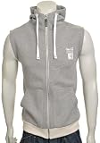 Mens Gio Goi Sleeveless Hoodie | Relentless | Grey Marl