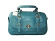 Coach Teal Blue Leather Chelsea Satchel Handbag 14017