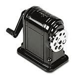 X-Acto Ranger 55 Table- or Wall-Mount Heavy-Duty Pencil Sharpener, Black, 1 Unit (1001)