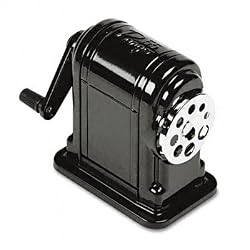 X-Acto Ranger 55 Table- or Wall-Mount Heavy-Duty Pencil Sharpener, Black, 1 Unit (1001)