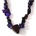 Jackie Brazil Purple Resin Assorted Shapes 'Indiana Jones' Necklace