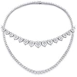 Ladies 10ct Diamond Tennis Necklace