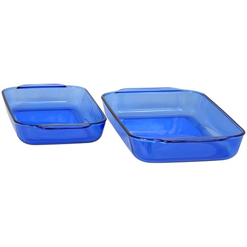 Pyrex Bakeware 2-Piece Rectangular Set Cobalt