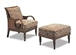 Island Inspired Arm Chair And Matching Ottoman Set By Coaster Furniture