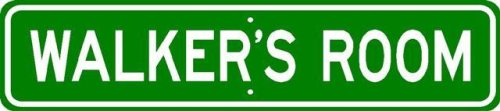 WALKER ROOM SIGN - Personalized Gift Boy or Girl, Aluminum