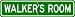 WALKER ROOM SIGN - Personalized Gift Boy or Girl, Aluminum