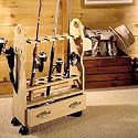 FISHING ROD RACK