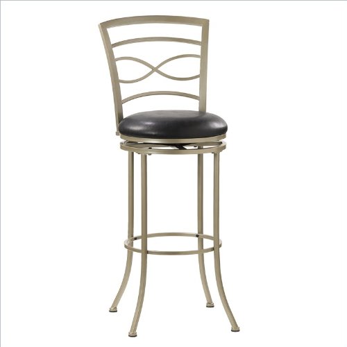 Hillsdale Furniture 4123-831 Danville Swivel Bar Stool, Champagne