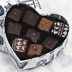 Rococo Heart Box no. 1 with mixed ganaches