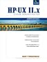 The HP-UX 11.x System Administration Handbook and Toolkit (2nd Edition)