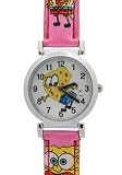 TimerMall OEM - Montre Enfants - Quartz - Synth??tique - Regardez R??sistant?? l'eau avec Bob l'Eponge Rose bracelet synSport Watches