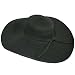 BLACK GLAMOROUS 5 WIDE BRIM CRUSHABLE FLOPPY HAT