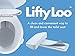 Lifty Loo Antimicrobial Toilet Seat Handle - 2 Pack. Lift More. Less Mess. (White)
