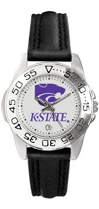 Kansas State University Wildcats Ladies Leather Sports Watch