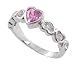 Sterling Silver Heart Ring with CZ Accent