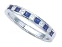 0.65 cttw Karina B(tm) Genuine Sapphire Band - Platinum, 18kt White or Yellow Gold