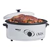 Nesco 6-Quart Roaster Oven, Porcelain - White