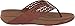 FitFlop New Women's Leather Lattice Surfa Flip Flop Dark Tan 9