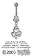 MINI SHAMROCK DROP BELLY RING