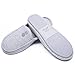 Ofoot Men's & Women's Cozy Cotton Closed Toe Memory Foam Anti-slip Indoor Slippers with Buttons Design