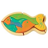 Wooden Toys - Kathe Kruse Wooden Puzzle - Fish