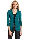 Jones New York Womens Chain Trim Cardigan