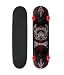 Speed Demons Pinstripe Demon Complete Skateboard - 7.7'' - Black / Red