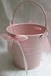 3.5" Tall, Pink Pail with Bow, Party Supply, Baby Shower, Favour