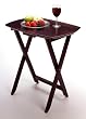 4 Single Oversized TV Tables in Espresso By Winsome Furniture