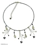 Quartz choker, 'Jungle Dancer' 0.2 W 18.1 L