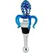 Deep Blue Ocean Coastal Octopus Glass Art Wine Bottle Stopper Topper