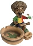 Smoking Jamaican Man with Ashtray (lt71)