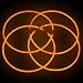 22 Glowsticks Glow Stick Necklaces ORANGE for Halloween (50 necklaces)
