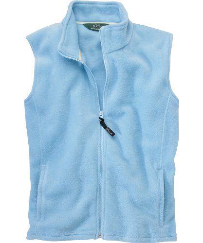 Woolrich Women's Andes Fleece Solid Vest, BLEACHED DENIM (Blue), Size XL