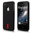 vau SoftGrip Black - Premium Silikon-Tasche, Case f�r Apple iPhone 4S & iPhone 4