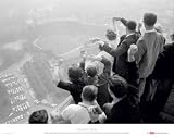 Fans Cheering the Pittsburgh Pirates from atop Cathedral, 1960 World Series vs. The New York Yankees, Art Poster by George Silk