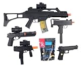 5x Airsoft Bundle Tactical R36C, M11A1, KS-91, KSR, & M1911 COMBO w/ 5,000 GoldenBall ProSlick 0.12g BBs