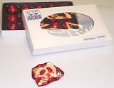 Scott's Cakes 1 lb. White Chocolate Covered Cherry Brandy Cherries in a White Gourmet Box