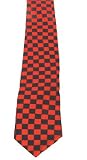 RETRO BLACK AND RED CHECKERED TIES