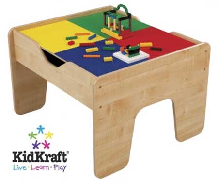 2-in-1 Activity Table with LEGO Compatible Board, by Kidkraft