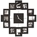 Gift House International Family Photo Clock, Black