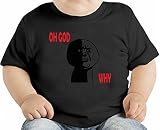 Oh God Why Funny Internet Meme オーガニックベビーTシャツ 12 - 18 Months