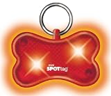 (SPOTLight) Mini SpotTag Automatic Flashing Pet I.D. Tag (Bone)