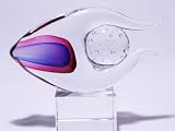 Italian Design Ruby Sommerso Art Glass Sculpture