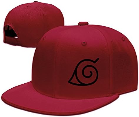 Fadah Naruto Akatsuki Clouds Custom Unisex Adjustable Streetwear Baseball Snapback Hip Hop Cap Hat Red