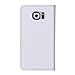 WAWO Samsung Galaxy S6 Case, PU Leather Wallet Flip Cover Case with Credit Card ID/Pocket Money Slot for Samsung Galaxy S6 - White
