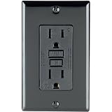 Leviton 014-07599-OOE Monochomatic GFCI Receptacle - 15-amp, Black