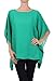 Modern Kiwi Opaque Chiffon Caftan Poncho Tunic Top