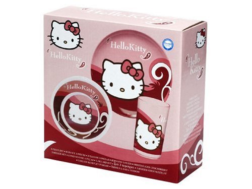 Dinico 17.9990.88 - Hello Kitty Geschirrset 3-teilig