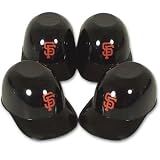 SAN FRANCISCO GIANTS BATTING HELMET ICE CREAM SNACK BOWLS 4PK
